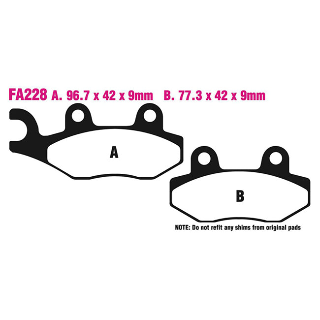 EBC Brakes FA Series Disc Brake Pads – Road, Sport & Performance Options