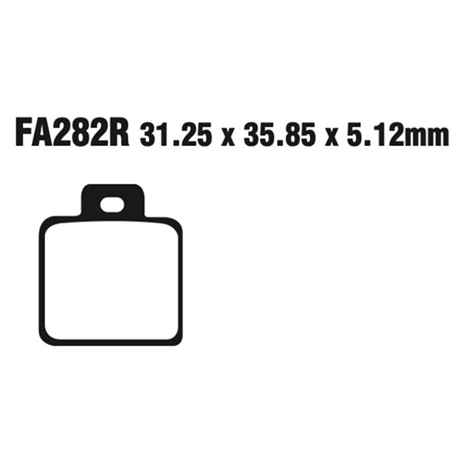 EBC Brakes Disc Pad Set – FA Series, Vee & Chrome Backplate Options