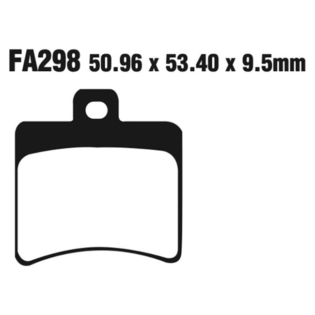 EBC Brakes Disc Pad Set – FA Series, Vee & Chrome Backplate Options