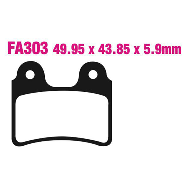 EBC Brakes Disc Pad Set – FA Series, Vee & Chrome Backplate Options