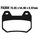 EBC Brakes Disc Pad Set – FA Series, Vee & Chrome Backplate Options