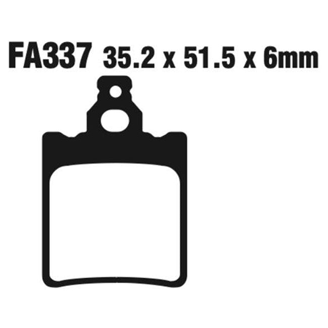 EBC Brakes Disc Pad Set – FA Series, Vee & Chrome Backplate Options