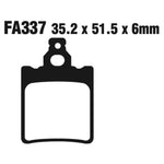EBC Brakes Disc Pad Set – FA Series, Vee & Chrome Backplate Options