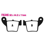 EBC Brakes Disc Pad Set – FA Series, Vee & Chrome Backplate Options
