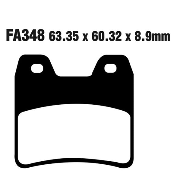 EBC Brakes Disc Pad Set – FA Series, Vee & Chrome Backplate Options