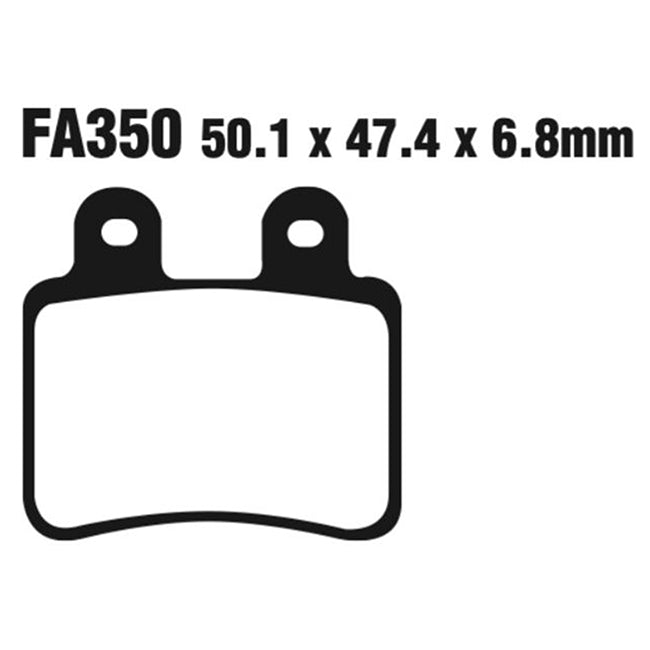 EBC Brakes Disc Pad Set – FA Series, Vee & Chrome Backplate Options