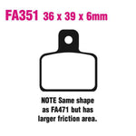 EBC Brakes Disc Pad Set – FA Series, Vee & Chrome Backplate Options