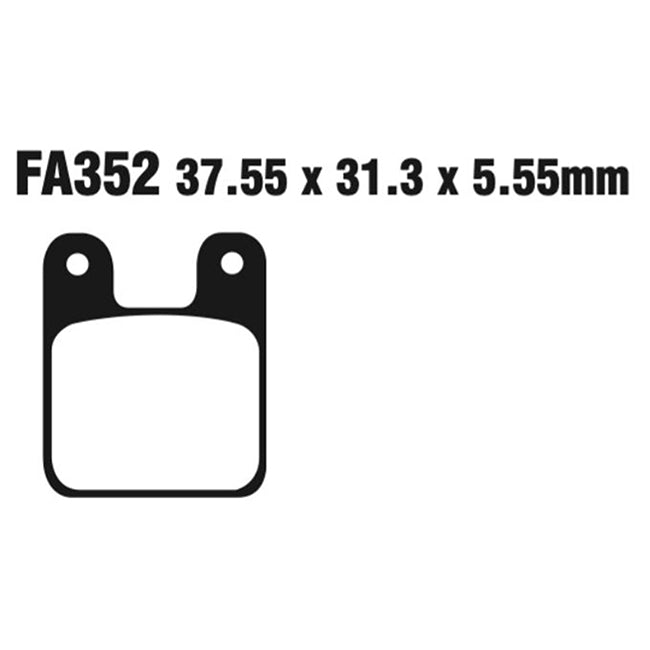 EBC Brakes Disc Pad Set – FA Series, Vee & Chrome Backplate Options