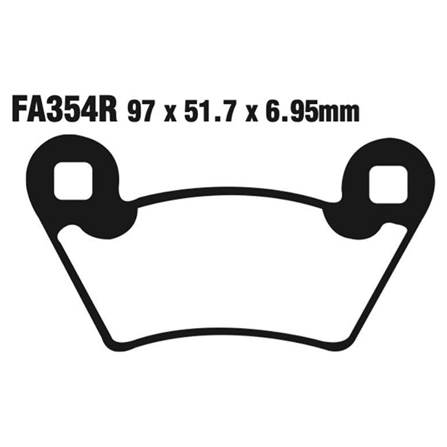 EBC Brakes Disc Pad Set – FA Series, Vee & Chrome Backplate Options