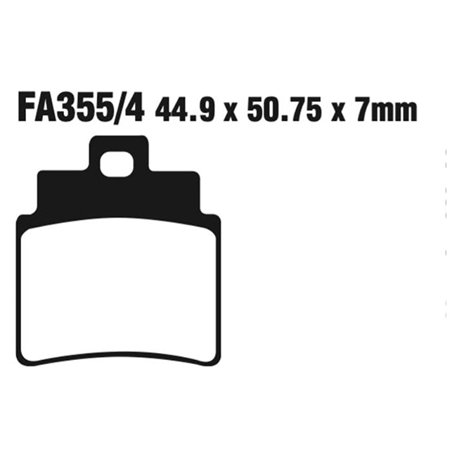 EBC Brakes Disc Pad Set – FA Series, Vee & Chrome Backplate Options