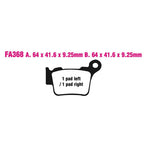 EBC Brakes Disc Pad Set – FA Series, Vee & Chrome Backplate Options