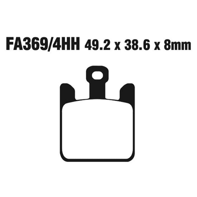 EBC Brakes Disc Pad Set – FA Series, Vee & Chrome Backplate Options