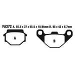 EBC Brakes Disc Pad Set – FA Series, Vee & Chrome Backplate Options