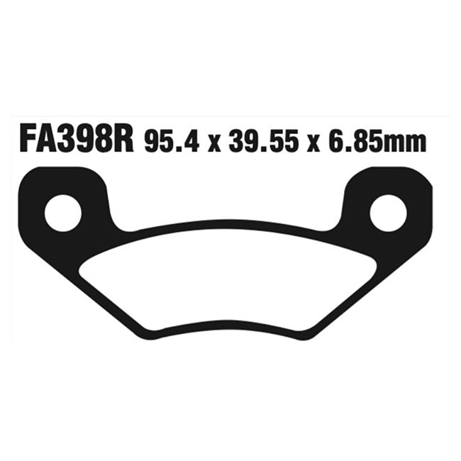 EBC Brakes Disc Pad Set – FA Series, Vee & Chrome Backplate Options