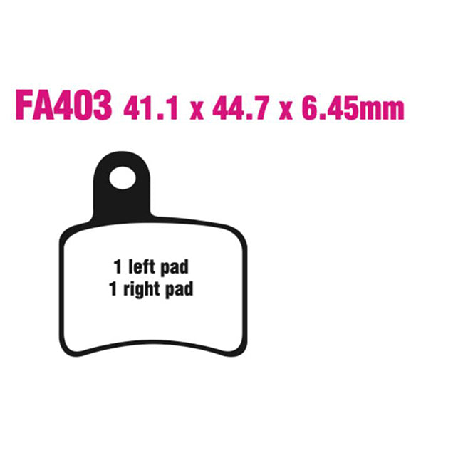 EBC Brakes Disc Pad Set – FA Series, Vee & Chrome Backplate Options