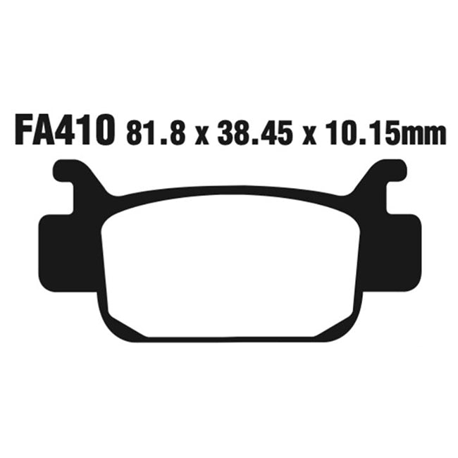 EBC Brakes Disc Pad Set – FA Series, Vee & Chrome Backplate Options