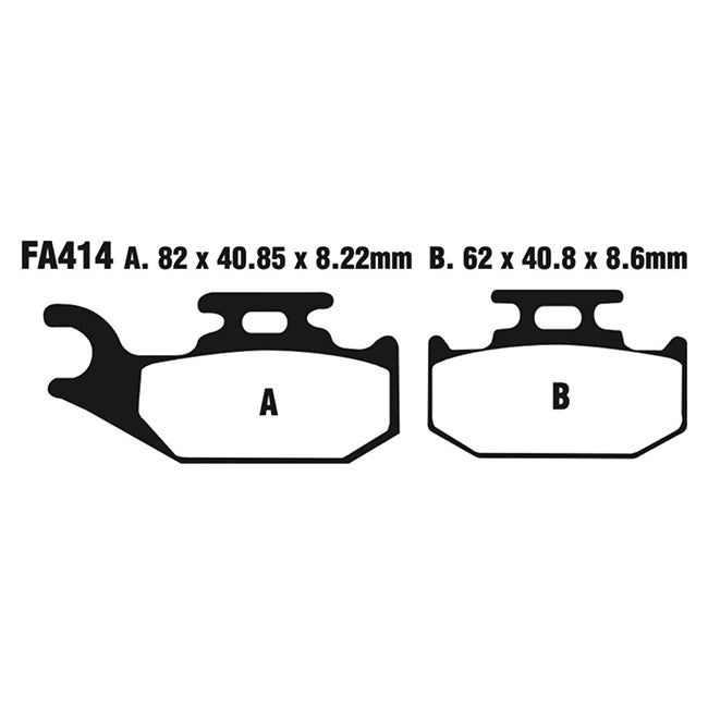 EBC Brakes Disc Pad Set - Carbon TT - Complete FA Series