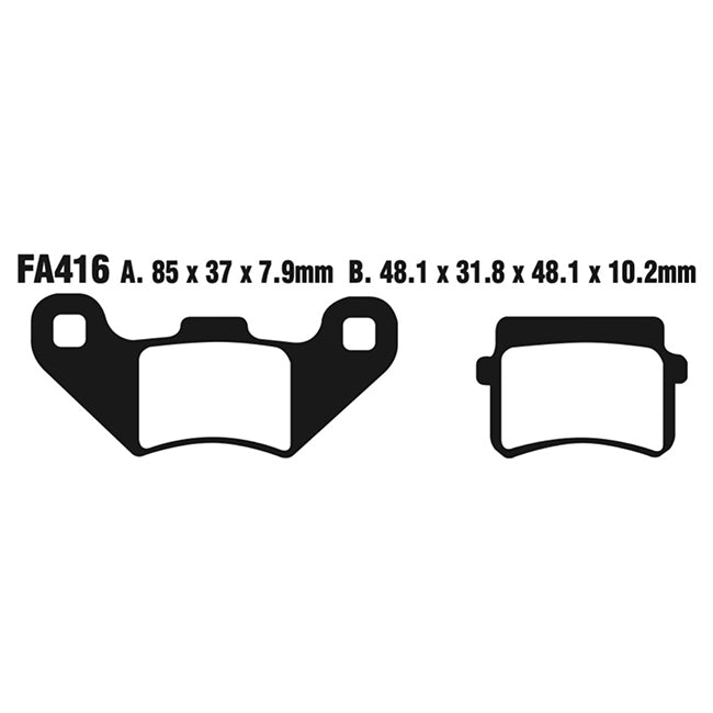 EBC Brakes Disc Pad Set - Carbon TT - Complete FA Series