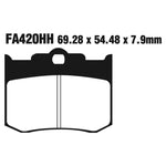 EBC Brakes Disc Pad Set - Double-H Sintered - Complete FA Series