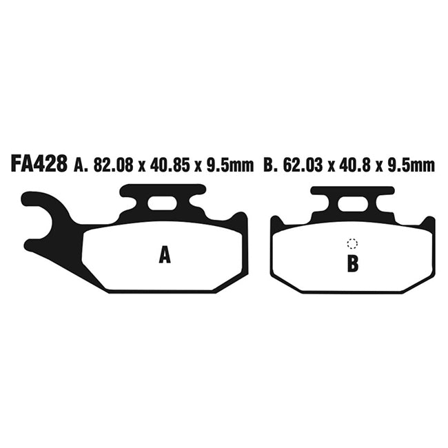 EBC Brakes Disc Pad Set - Carbon TT - Complete FA Series