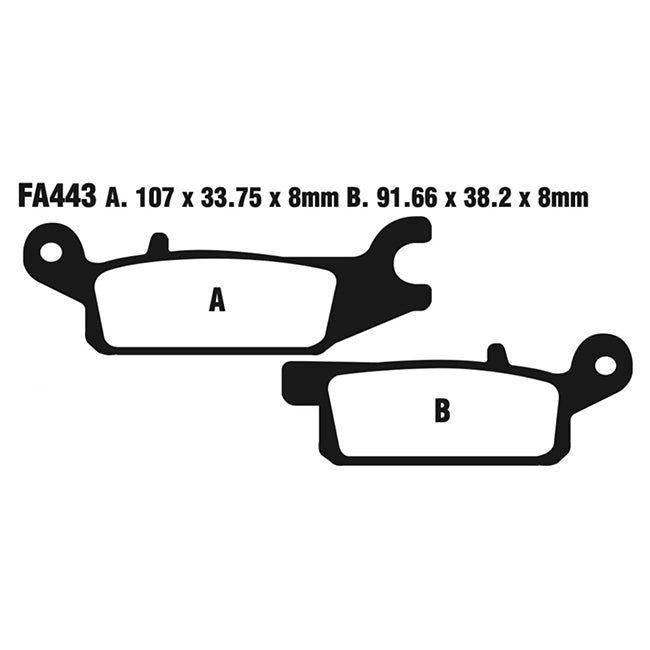 EBC Brakes Disc Pad Set - Carbon TT - Complete FA Series