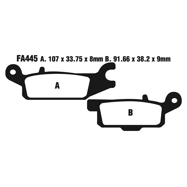 EBC Brakes Disc Pad Set - Carbon TT - Complete FA Series