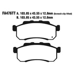 EBC Brakes Disc Pad Set - Carbon TT - Complete FA Series
