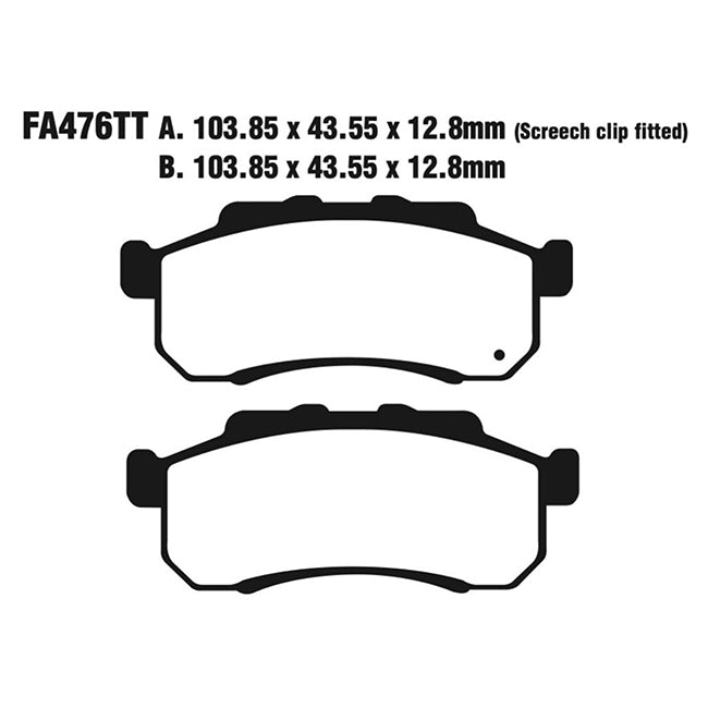 EBC Brakes Disc Pad Set - Carbon TT - Complete FA Series