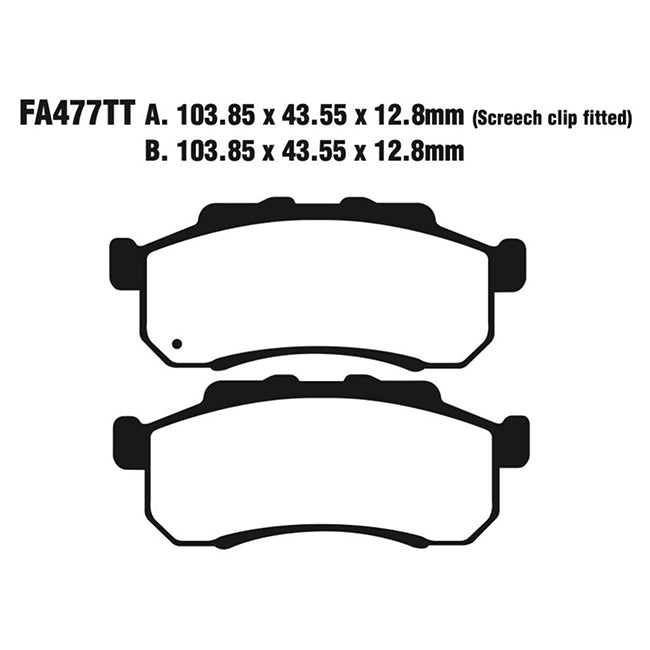 EBC Brakes Disc Pad Set - Carbon TT - Complete FA Series