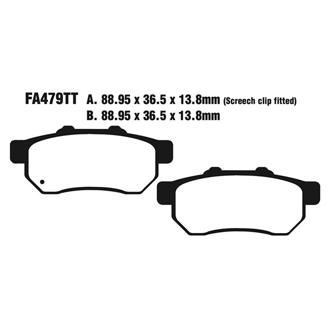 EBC Brakes Disc Pad Set - Carbon TT - Complete FA Series