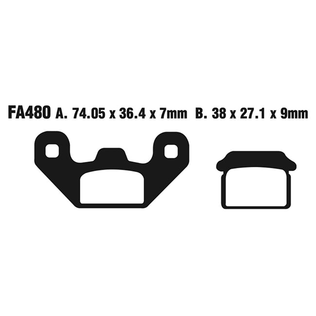 EBC Brakes Disc Pad Set - FA Series & FA Series R - Full Range