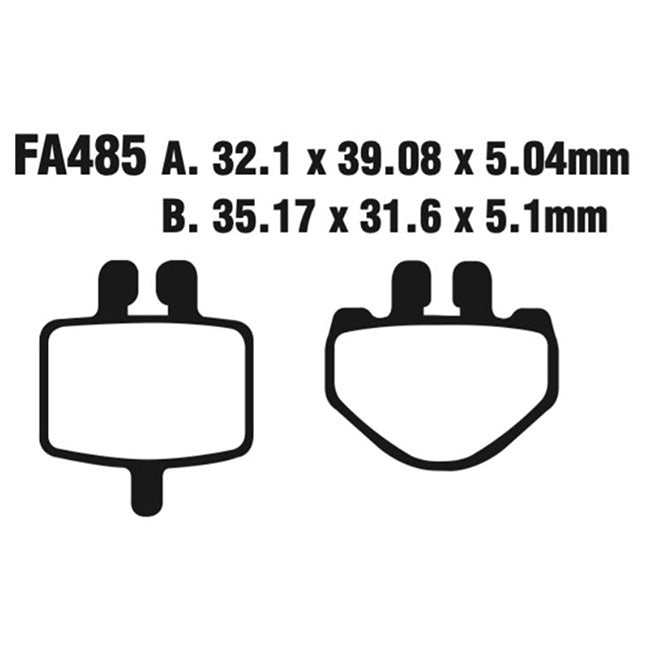 EBC Brakes Disc Pad Set - Carbon TT - Complete FA Series