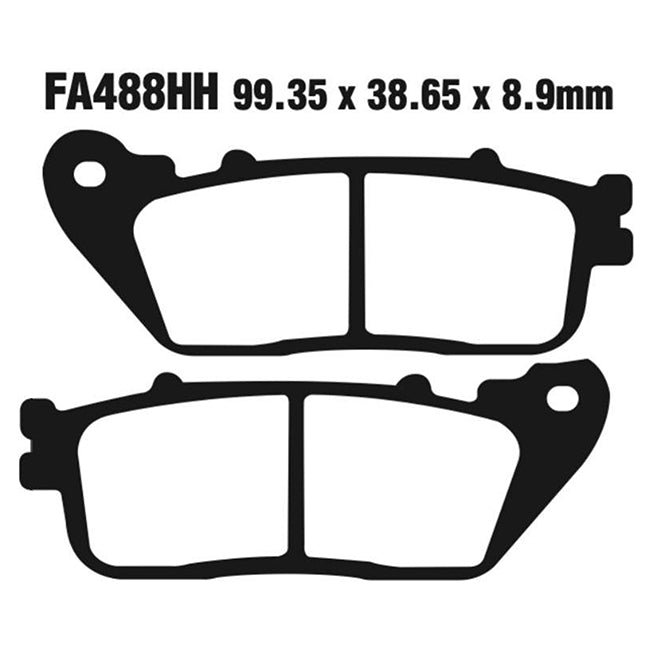 EBC Brakes Disc Pad Set - Double-H Sintered - Complete FA Series
