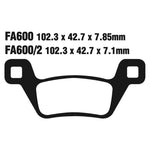 EBC Brakes Disc Pad Set - Carbon TT - Complete FA Series