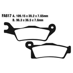 EBC Brakes Disc Pad Set - Carbon TT - Complete FA Series