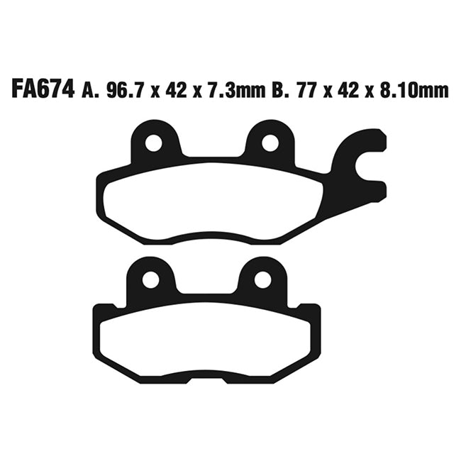 EBC Brakes Disc Pad Set - Carbon TT - Complete FA Series