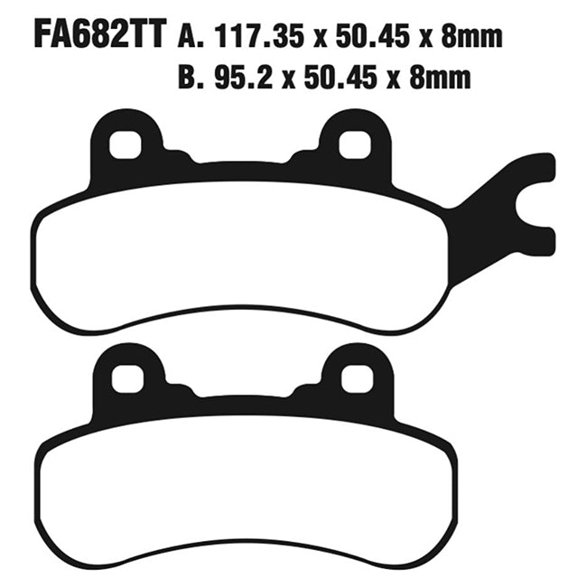 EBC Brakes Disc Pad Set - Carbon TT - Complete FA Series