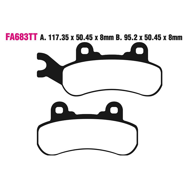 EBC Brakes Disc Pad Set - Carbon TT - Complete FA Series
