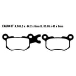 EBC Brakes Disc Pad Set - Carbon TT - Complete FA Series