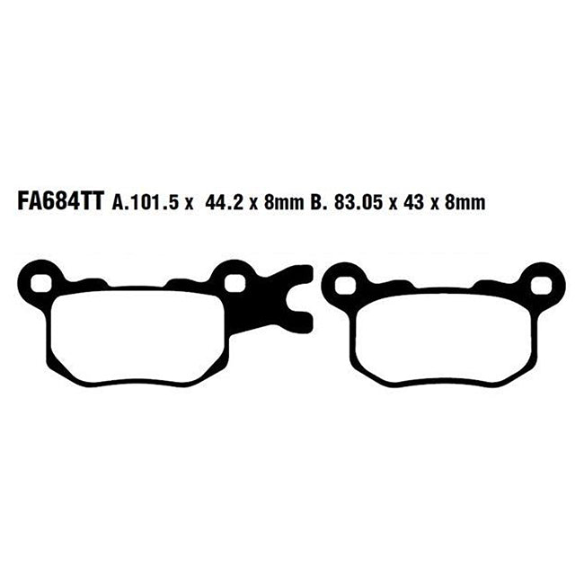 EBC Brakes Disc Pad Set - Carbon TT - Complete FA Series