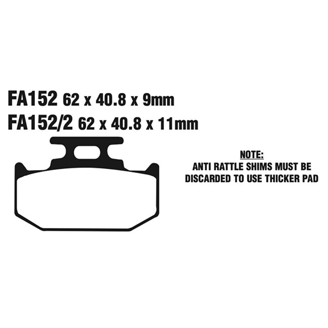 EBC Brakes Disc Pad Set – MXS Offroad Race Sintered Pads