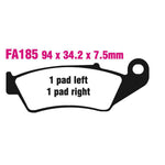 EBC Brakes Disc Pad Set – MXS Offroad Race Sintered Pads