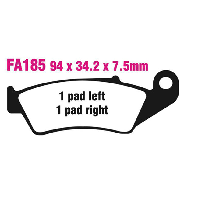 EBC Brakes Disc Pad Set – MXS Offroad Race Sintered Pads