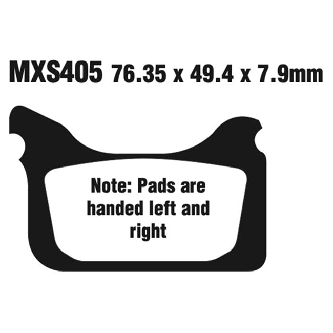EBC Brakes Disc Pad Set – MXS Offroad Race Sintered Pads