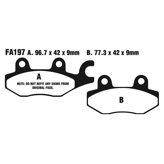 EBC Brakes Disc Pad Set – Scooter & Double-H Sintered Options