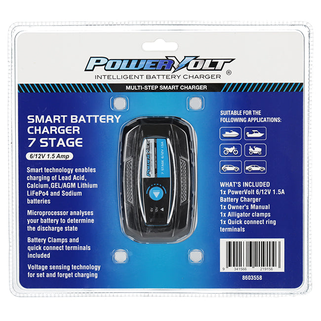 Powervolt 7 Stage 1.5A Intelligent Battery Charger