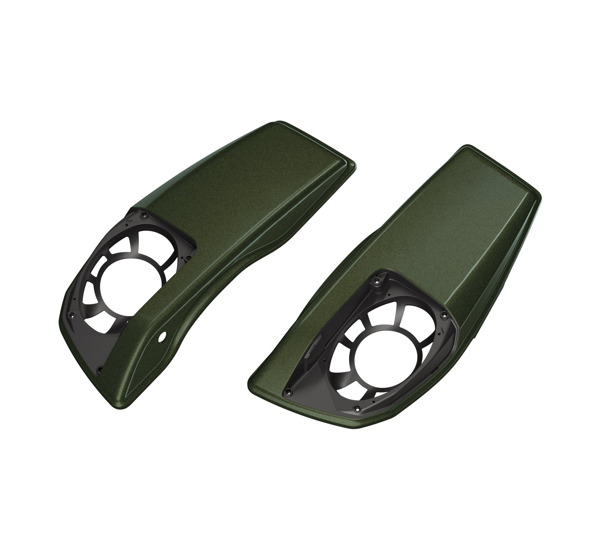Harley-Davidson Saddlebag Speaker Lids - Olive Steel Metallic