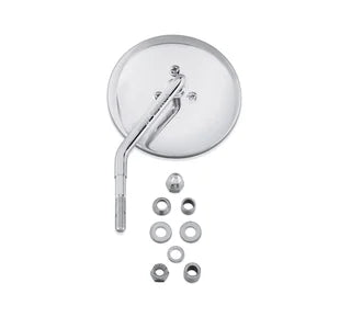 Harley-Davidson Short Stem One-Piece Round Mirror - Left Side