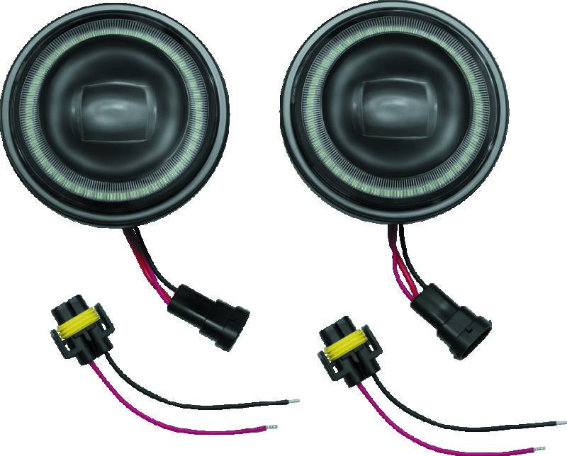 Kuryakyn 4-1/2inch Vision Passing Lamps Black