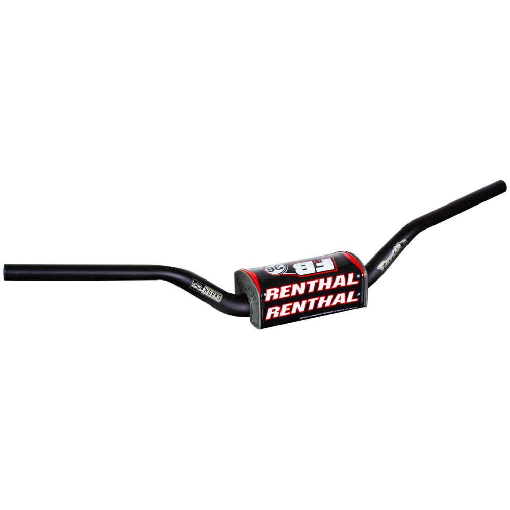 RENTHAL FATBAR36 H/BAR RC/HON CRF 04-18/KAW KX/KXF 06-20 BLK W/BAR PAD (930-01-BK)